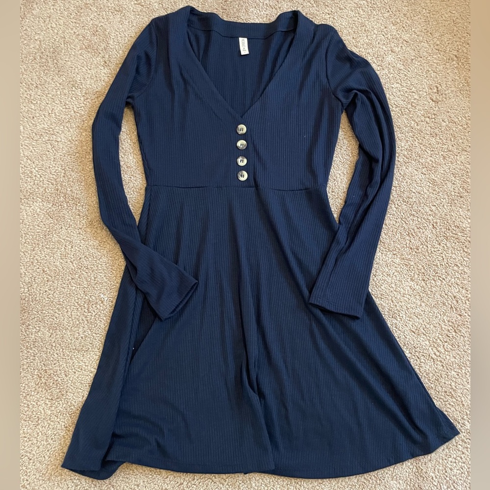 Cute navy dress, girls size Med